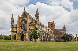St Albans Cathedral Exterior from west, Herfordshire, UK - Diliff.jpg