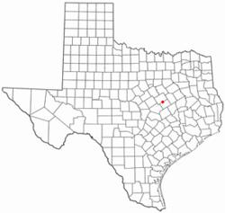 Location of Golinda, Texas