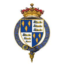 Shield of arms of John Fane, 10th Earl of Westmorland, KG, PC.png