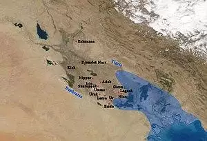 Sumer satellite map.jpg