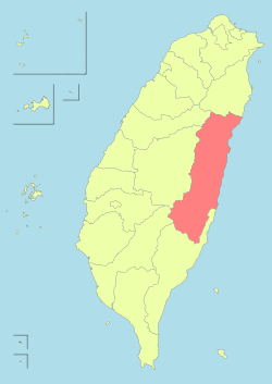 Taiwan ROC political division map Hualien County.svg