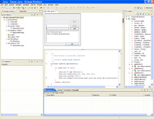 Computer display capture showing six tiled subwindows and one small dialog box.