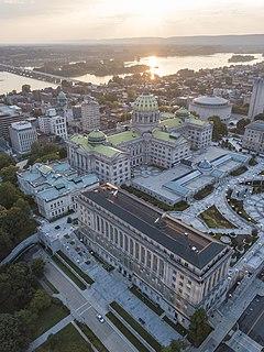 Pennsylvania State Capitol with Speaker K. Leroy Irvis Office Building in the front