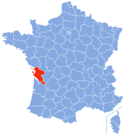 Location of Charente-Maritime in France