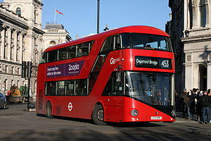 London General LT299 on Route 453, Parliament Square (15437377864).jpg