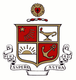 The crest of Beta Sigma Psi Fraternity.