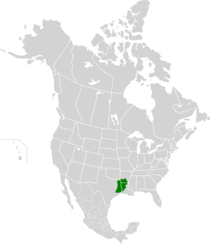 Piney Woods Forests map.svg