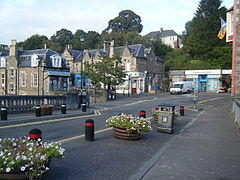 Road junction from bridge, Dunblane. - geograph.org.uk - 1505186.jpg