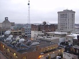 Downtown Saginaw as viewed from the Bearinger Building