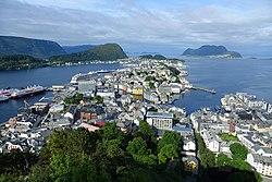 Town view from Aksla viewpoint