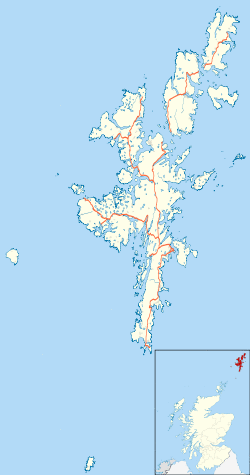 Old Scatness is located in Shetland
