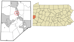 Location in Beaver County and the U.S. state of Pennsylvania.