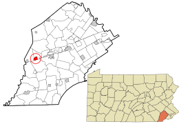 Location in Chester County and the U.S. state of Pennsylvania