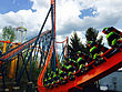 Cedar Point Rougarou cars on loop track (2859).jpg