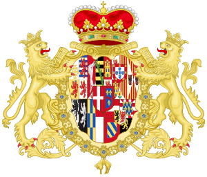 Coat of Arms of Prince Eugene of Savoy - House of Austria Augmentation.svg