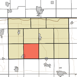 Map highlighting Clearspring Township, LaGrange County, Indiana.svg