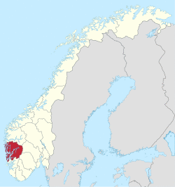 Hordaland within Norway
