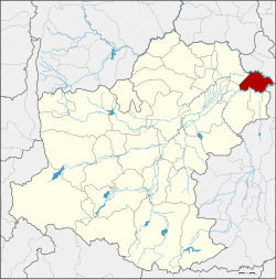 District location in Nakhon Ratchasima Province