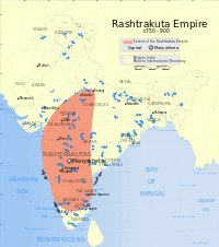 Map of eighth-century Rashrakuta empire