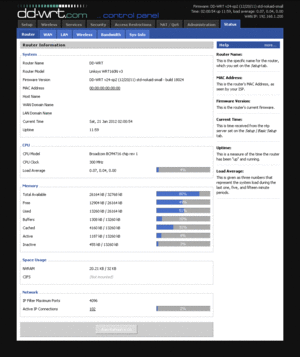 DD-WRT's Web interface