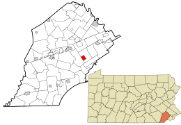 Location in Chester County and the U.S. state of Pennsylvania