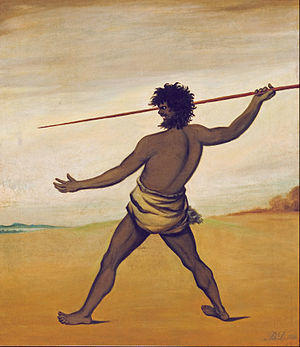 Benjamin Duterrau - Timmy, a Tasmanian Aboriginal, throwing a spear - Google Art Project.jpg