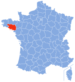 Location of Morbihan in France