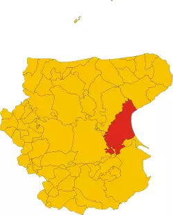 Manfredonia within the Province of Foggia